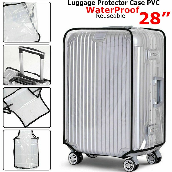 32" Waterproof PVC Luggage Suitcase Protector Case Cover